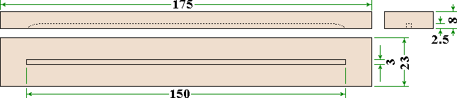 Dimensions of plain topbar for Kirchhain nuc