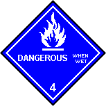 Dangerous when wet, Safety symbol