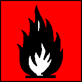 Flammable warning Label, Safety symbol