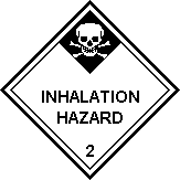 Inhalation Hazard, Safety symbol