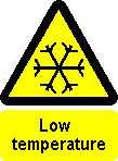 Danger Low Temperatures, Safety symbol