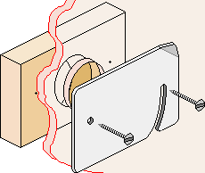Simple entrance and closure plate