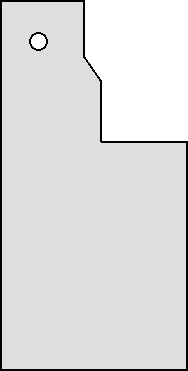 Special foundation template to suit one third width frames that have a cellspace