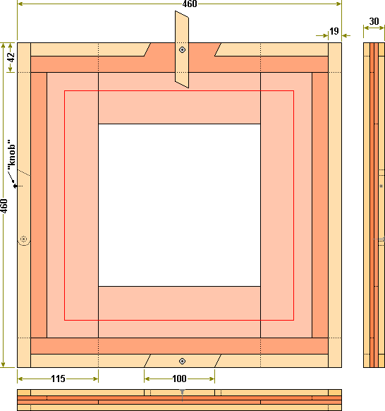 Plan of Bee Colony Uniting Board