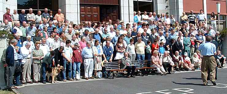 Gathering for the group photograph, Photo.... John Burgess