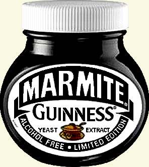 Jar of special edition Guinness Marmite
