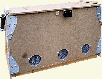 marburg box, with ventilation provided in the side of the chute
