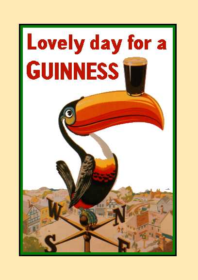 facsimile of old Guinness advert