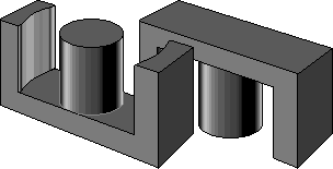 typical ETD ferrite cores