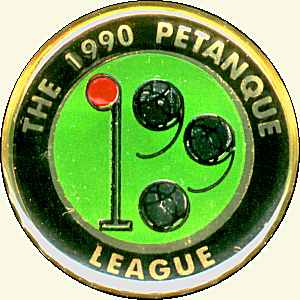 1990 Pétanque League acrylic trophy centre