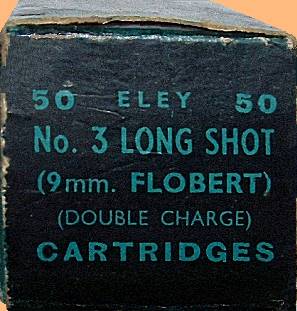Eley Long Shot No. 3, carton end view